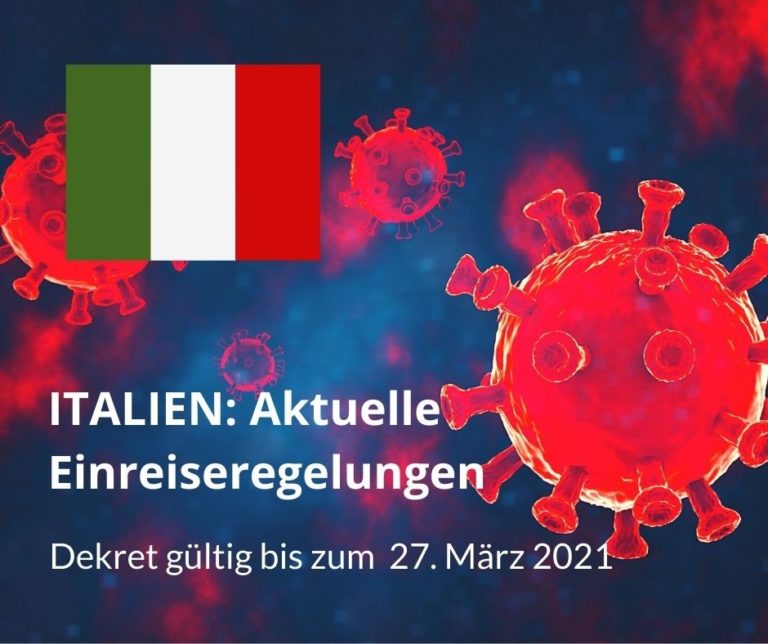 Einreise nach Italien aus EU-Ländern