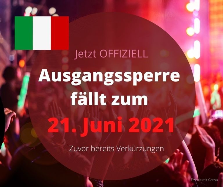 Nächtliche Ausgangssperre fällt zum 21. Juni 2021