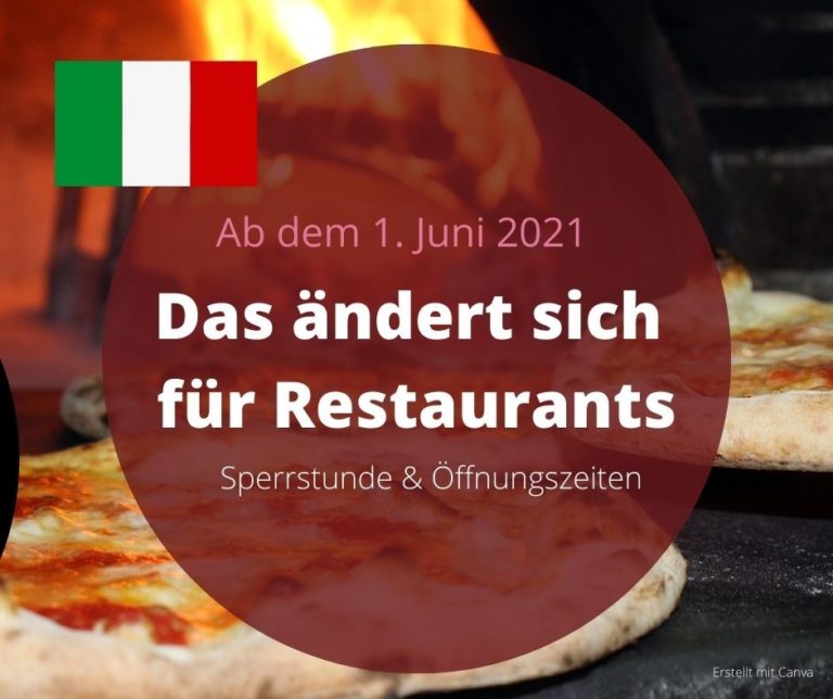 Ab 1. Juni 2021: Neue Regelung für Restaurants