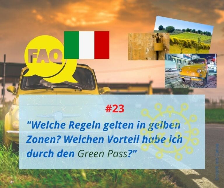 Welche Regeln gelten in Italien in gelben Zonen?