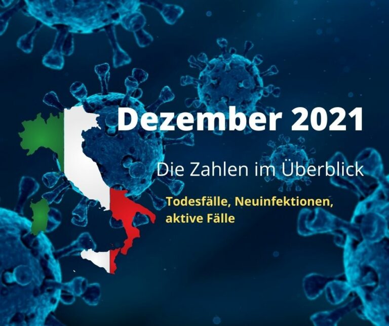 Dezember 2021: Todesfälle, Neuinfektionen, aktive Fälle