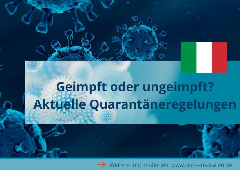 Italien: Wie lange muss ich in Quarantäne?
