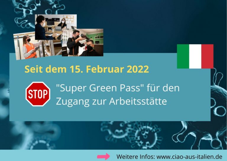 Ohne “Super Green Pass” kein Zugang zur Arbeitsstätte