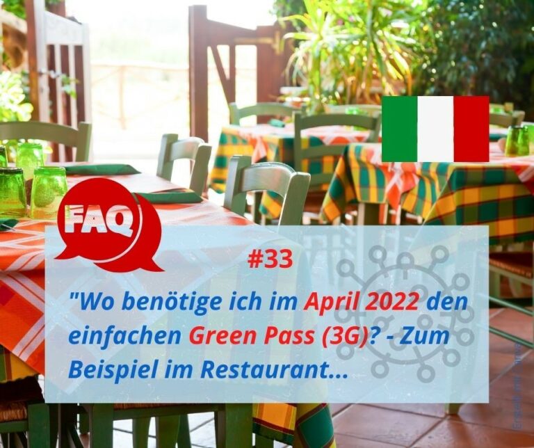 Green Pass im April 2022: Wo gilt in Italien noch 3G?