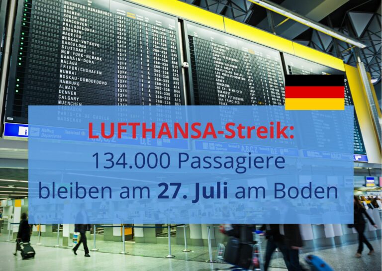 Lufthansa-Streik: Tausende Urlauber betroffen