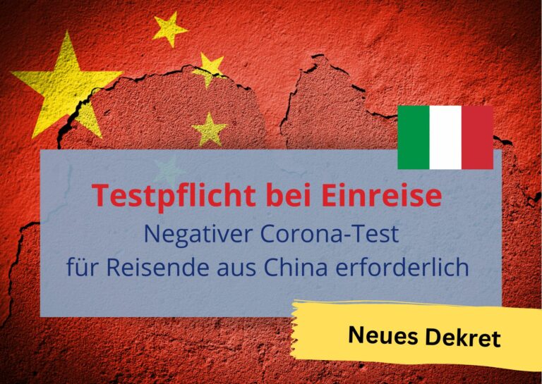 Corona-Testpflicht bei Einreisen aus China