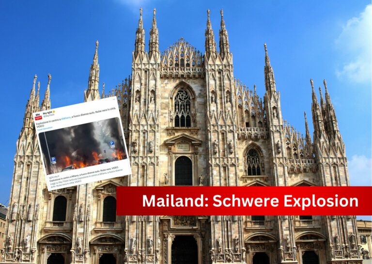 Schwere Explosion in Mailand – Mehrere Fahrzeuge in Brand