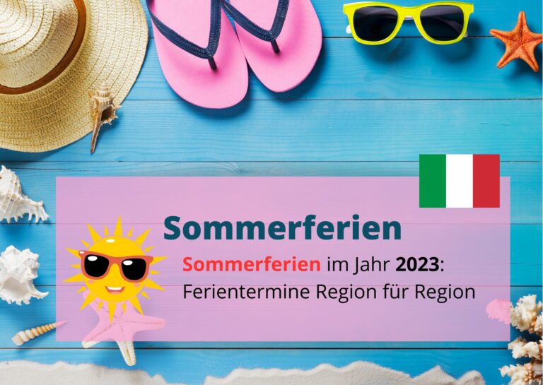 Region für Region: Sommerferien 2023 in Italien