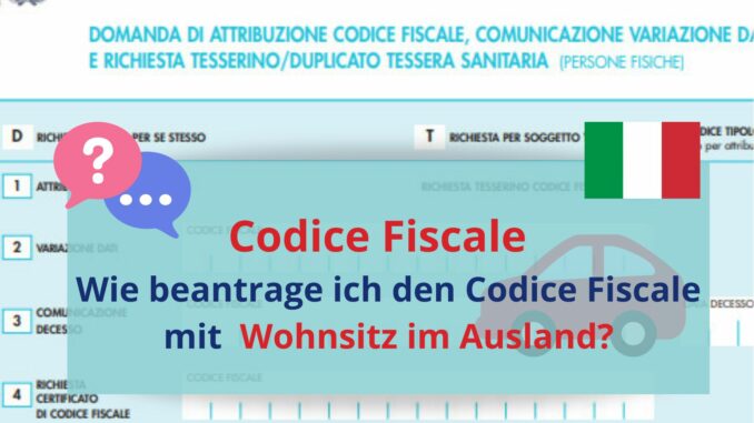 Codice Fiscale beantragen